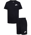 Nike Shortssæt - T-shirt/Shorts - Sort/Hvid
