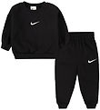 Nike Sweatsæt - Sweatshirt/Sweatpants - Sort