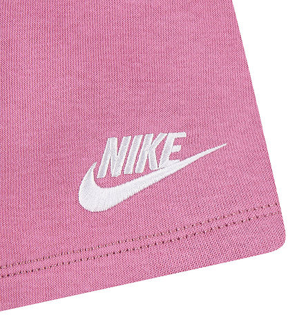 Nike Shortssæt - T-shirt/Shorts - Magic Flamingo