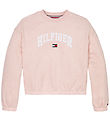 Tommy Hilfiger Sweatshirt - Varsity - Coral Ice Heather Red