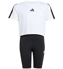 adidas Performance Shortssæt - JG TR-ES 3S - White/Black