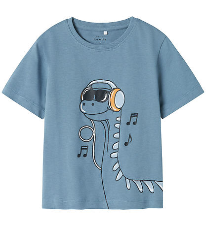 Name It T-shirt - NmmVilasse - 2 Pak - Spring Lake/Navy blazer