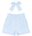 The New Shorts og Hårelastik - TnNalani - White Swan Striped
