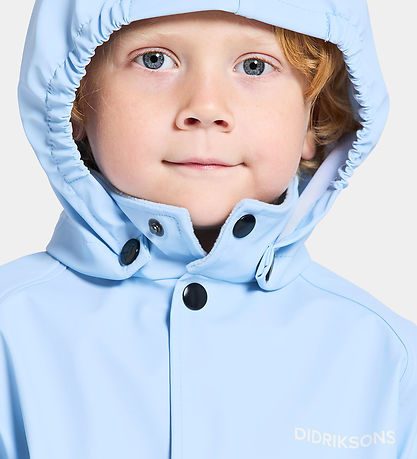 Didriksons Regntøj m. Seler - PU - Slaskeman - Light Sea Blue
