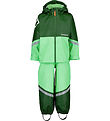 Didriksons Rainwear w. Suspenders - Waterman - Light Algae Green