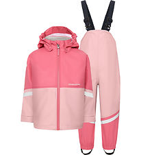Didriksons Rainwear w. Suspenders - Waterman - Soft Pink