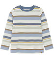 Minymo Blouse - Flint Stone/White w. Stripes