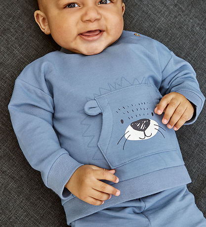Minymo Sweatshirt - Flint Stone m. Print