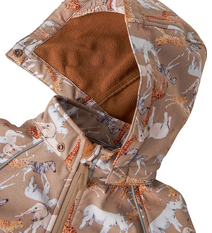 Name It Softshelljakke m. Fleece - NmnAlfa08 - Mountain Trail/Sa