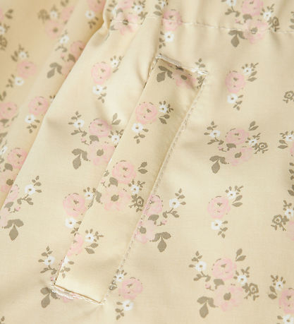 Lil' Atelier Sommerjakke - NmfGerda - Bleached Sand m. Blomster