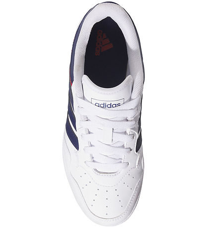 adidas Performance Sko - Hoops 4.0 J - Ftwwht/Dkblue/Tepore