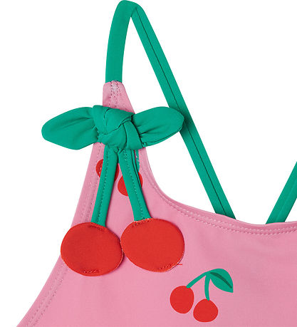 Stella McCartney Kids Badedragt - UV50+ - Rosa m. Kirsebær