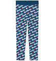 Stella McCartney Kids Leggings - Blå m. Hvid/Rød