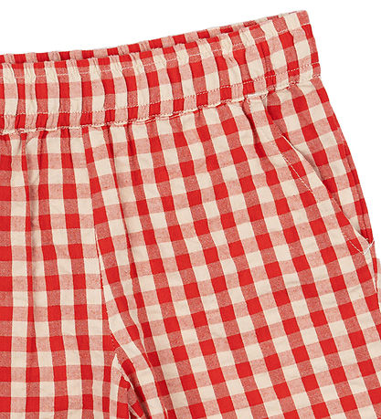 The New Siblings Bukser - TnstNelly Loose - Poppy Red Check