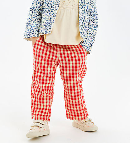 The New Siblings Bukser - TnstNelly Loose - Poppy Red Check