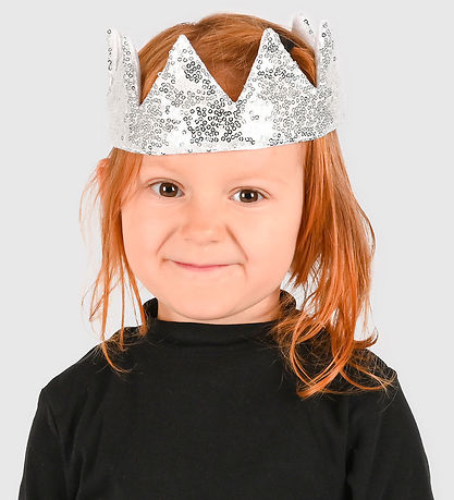 Den Goda Fen Udklædning - Crown Silver Sequin
