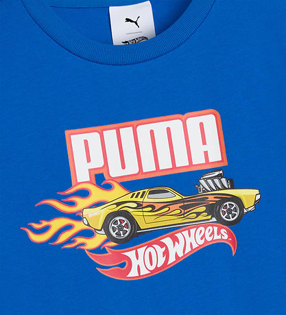 Puma x Hot Wheels T-shirt - Team Royal m. Print