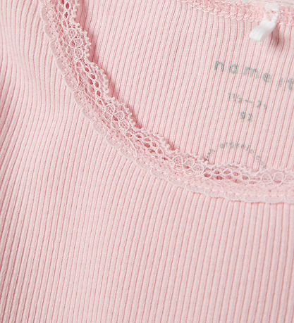 Name It Bluse - Rib - Noos - NmfKab - Parfait Pink