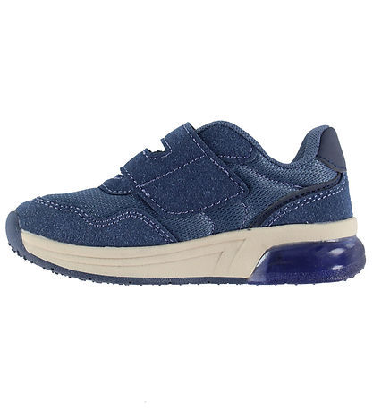 En Fant Sko - Velcro w. Light - Vintage Indigo