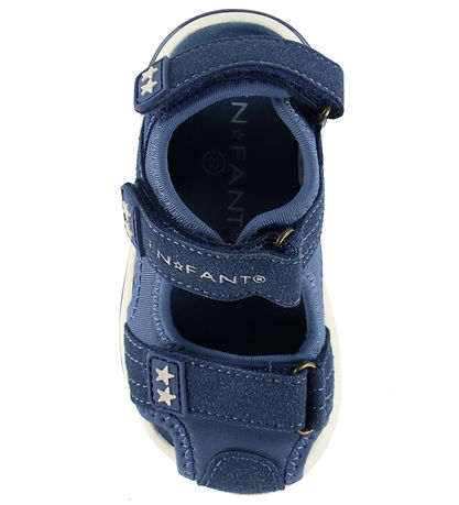 En Fant Sandaler - Velcro Closed Toe - Vintage Indigo