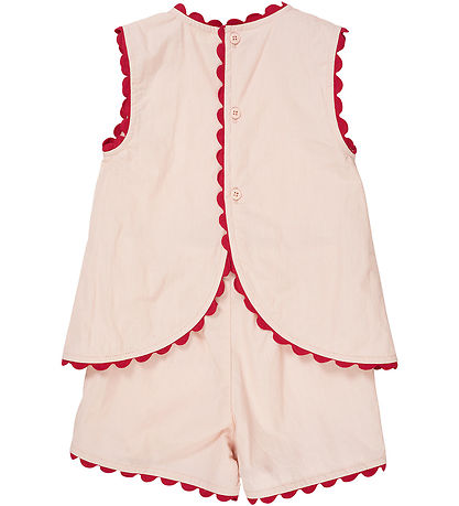 Copenhagen Colors Shortssæt - Poplin Deco - Dusty Rose Comb
