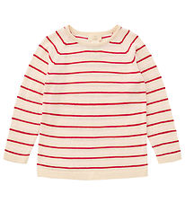 Copenhagen Colors Bluse - Strik - Cream/Dusty Rose/Barry Comb