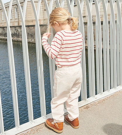 Copenhagen Colors Bluse - Strik - Cream/Dusty Rose/Barry Comb