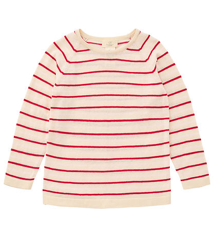 Copenhagen Colors Bluse - Strik - Cream/Dusty Rose/Barry Comb