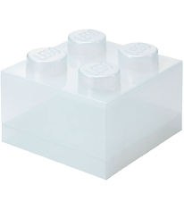 LEGO® Storage Storage Box - 4 Knobs - Glitter Translucent