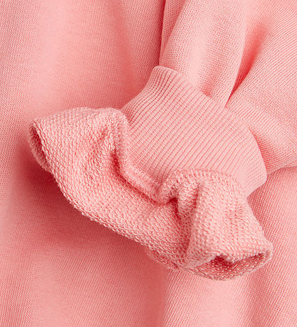 Mini Rodini Sweatshirt - Note - Rosa m. Hvid