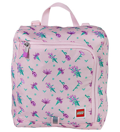 LEGO® Skoletaskesæt - Optimo - Flowers - 20 L - Lyserød
