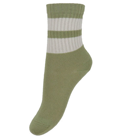 MP Strømper - 3-pak - Anker - Dusty Blue m. Striber