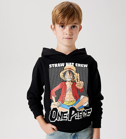 Name it Hættetrøje - NkmDyn OnePiece - Sort