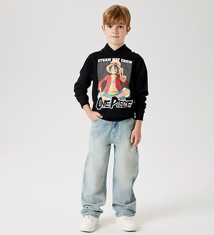 Name it Hættetrøje - NkmDyn OnePiece - Sort
