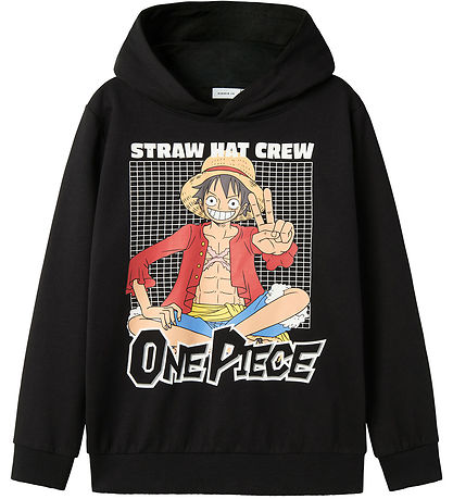 Name it Hættetrøje - NkmDyn OnePiece - Sort