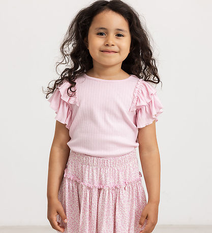 MarMar T-shirt - Modal - Tavora Frill - Cotton Candy