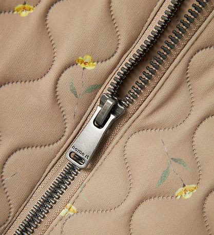 Name It Termotøj - NmfMoon - Quilt - Light Taupe/FLOWER