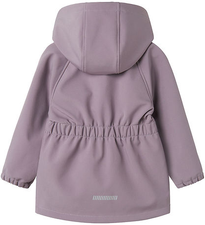 Name It Softshelljakke m. Fleece - NmfAlfa08 - Gray Ridge m. Mag