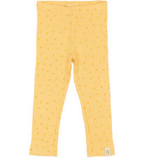 Petit Piao Leggings - Rib - Modal - Yellow Sun