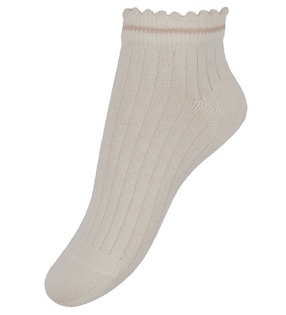 MP Ankelstrømper - 3-pak - Petra - Lyseblå/Rosa/Hvid m. Glimmer
