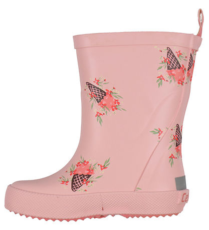CeLaVi Gummistøvler - Peach Blossom m. Isvafler