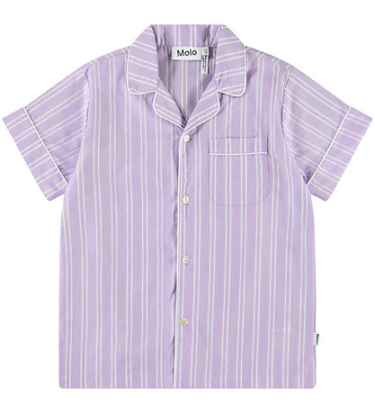 Molo Skjorte - Rara - Purple Rail Stripe