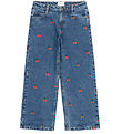 The New Jeans - TnNatalia - Wide - Medium Blue Denim EMB