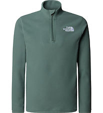 The North Face Fleecetrøje - Glacier - 1/4 Zip - Duck Green