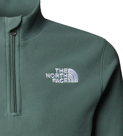 The North Face Fleecetrøje - Glacier - 1/4 Zip - Duck Green