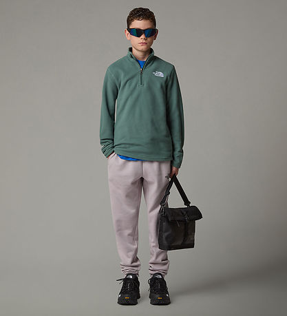 The North Face Fleecetrøje - Glacier - 1/4 Zip - Duck Green