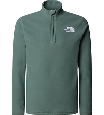 The North Face Fleecetrøje - Glacier - 1/4 Zip - Duck Green
