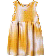 Wheat Kjole - Rib - Martha - Yellow Rib Stripe