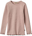 Wheat Bluse - Rib - Ida - Rose Powder