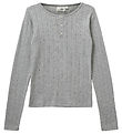 Sofie Schnoor Bluse - PetriciaSY Poientelle - Gråmeleret m. Hulm
